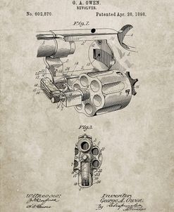 PP980-Sandstone Owen Revolver Patent Art