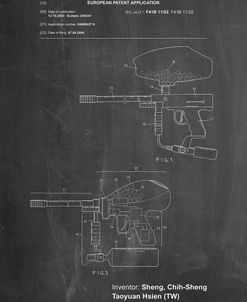 PP982-Chalkboard Paintball Gun Patent Art