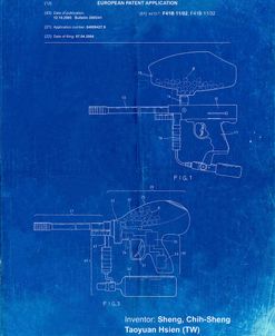 PP982-Faded Blueprint Paintball Gun Patent Art