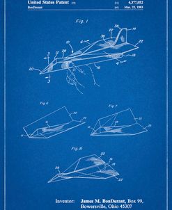 PP983-Blueprint Paper Airplane Patent Poster