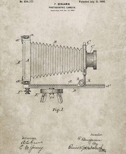 PP985-Sandstone Photographic Camera Patent Poster