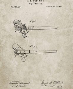 PP987-Sandstone Pipe Wrench Patent Wall Art Poster