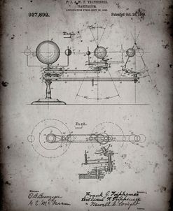 PP988-Faded Grey Planetarium 1909 Patent Poster