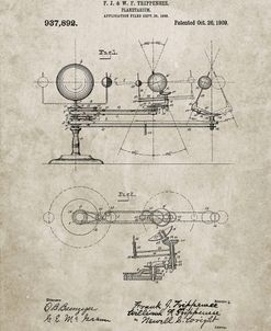 PP988-Sandstone Planetarium 1909 Patent Poster