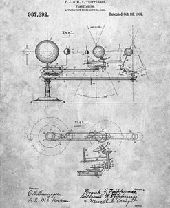 PP988-Slate Planetarium 1909 Patent Poster