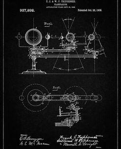 PP988-Vintage Black Planetarium 1909 Patent Poster