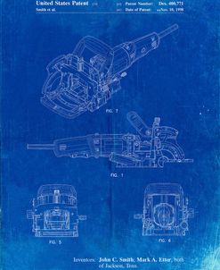 PP989-Faded Blueprint Plate Joiner Patent Poster