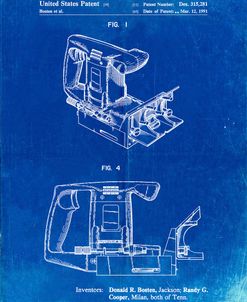 PP990-Faded Blueprint Plate Joiner Poster