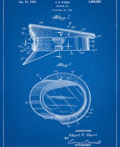 PP993-Blueprint Police Hat 1933 Patent Poster