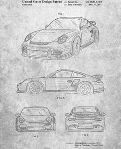 PP994-Slate Porsche 911 with Spoiler Patent Poster