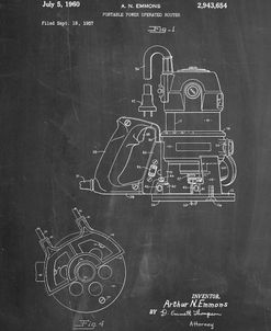 PP997-Chalkboard Porter Cable Hand Router Patent Poster