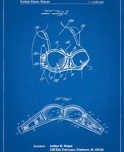 PP1004-Blueprint Push-up Bra Patent Poster