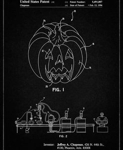 PP1003-Vintage Black Pumpkin Patent Poster