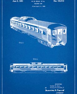 PP1006-Blueprint Railway Passenger Car Patent Poster