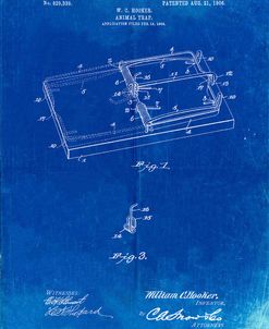 PP1007-Faded Blueprint Rat Trap Patent Print
