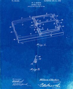 PP1007-Faded Blueprint Rat Trap Patent Print