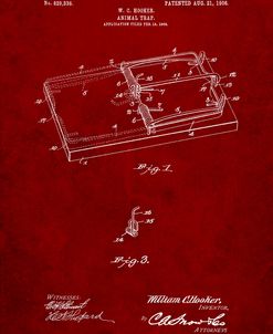 PP1007-Burgundy Rat Trap Patent Print