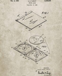 PP1008-Sandstone Record Album Patent Poster