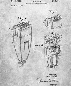 PP1011-Slate Remington Electric Shaver Patent Poster