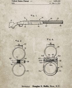 PP1012-Sandstone Remington Shotgun Patent Print