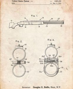 PP1012-Vintage Parchment Remington Shotgun Patent Print