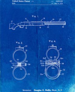 PP1012-Faded Blueprint Remington Shotgun Patent Print