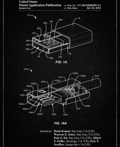 PP1013-Vintage Black Reversible USB Patent Poster