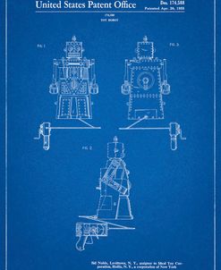 PP1014-Blueprint Robert the Robot 1955 Toy Robot Patent Poster
