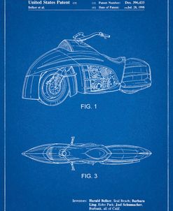 PP1015-Blueprint Robin Motorcycle Patent Poster