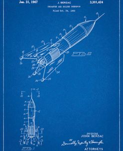 PP1016-Blueprint Rocket Ship Concept 1963 Patent Poster