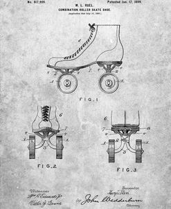 PP1019-Slate Roller Skate 1899 Patent Poster