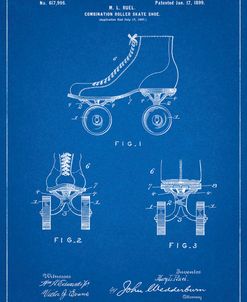 PP1019-Blueprint Roller Skate 1899 Patent Poster