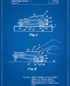 PP1020-Blueprint Rubber Band Toy Car Patent Poster