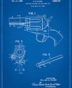 PP1023-Blueprint Ruger Revolver Patent Art