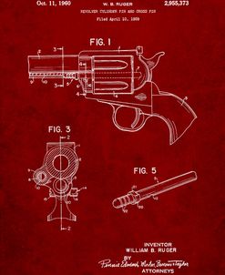 PP1023-Burgundy Ruger Revolver Patent Art