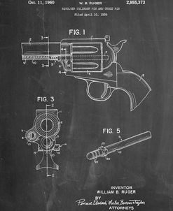 PP1023-Chalkboard Ruger Revolver Patent Art