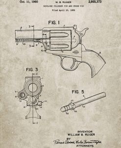PP1023-Sandstone Ruger Revolver Patent Art