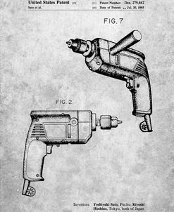 PP1024-Slate Ryobi Electric Drill Patent Poster