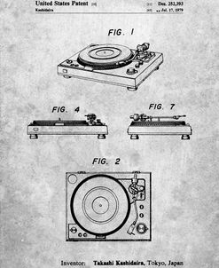 PP1028-Slate Sansui Turntable 1979 Patent Poster