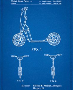 PP1030-Blueprint Scooter Patent Art, 80s Toys, 80s Decor, PP1030