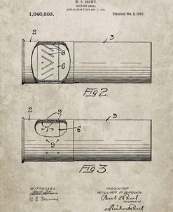 PP1033-Sandstone Shotgun Shell Patent Print