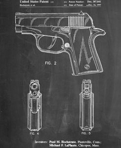 PP1034-Chalkboard Sig Sauer P220 Pistol Patent Poster