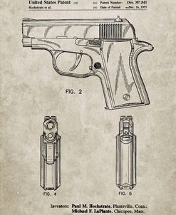 PP1034-Sandstone Sig Sauer P220 Pistol Patent Poster