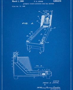 PP1036-Blueprint Skee Ball Patent Poster