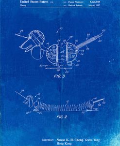 PP1041-Faded Blueprint Slide Rule Patent Poster