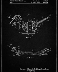 PP1041-Vintage Black Slide Rule Patent Poster