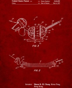 PP1041-Burgundy Slide Rule Patent Poster