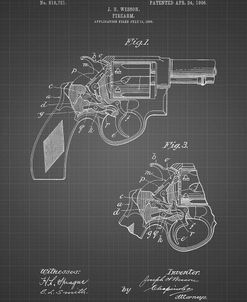 PP1044-Black Grid Smith and Wesson Revolver Pistol