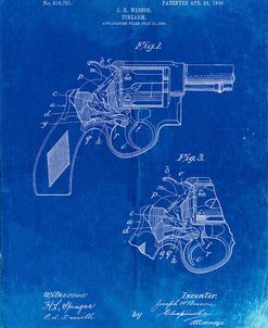 PP1044-Faded Blueprint Smith and Wesson Revolver Pistol