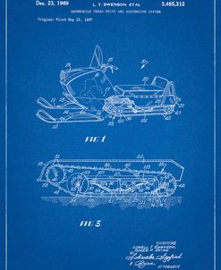 PP1046-Blueprint Snow Mobile Patent Poster